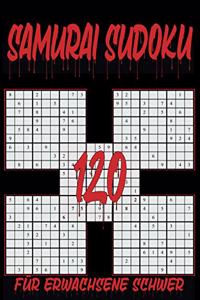 Samurai Sudoku für Erwachsene schwer - 120