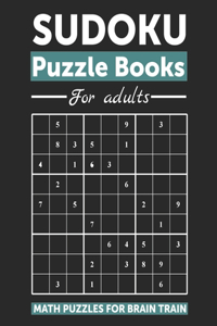 Sudoku Puzzle Books for Adults Math Puzzles for Brain Train