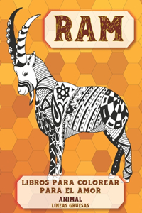 Libros para colorear para el amor - Líneas gruesas - Animal - RAM