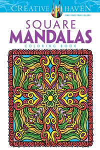 Creative Haven Square Mandalas Coloring Book