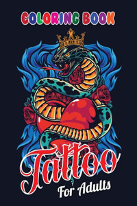 Tattoo Coloring Book For Adults