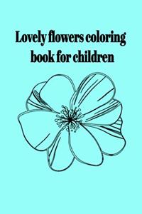 Lovely flowers coloring book for children