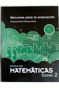 Middle Grades Math 2010 Spanish Assessment Resources Blackline Masters Course 2