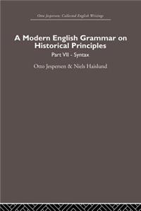 A Modern English Grammar on Historical Principles