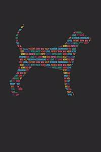 Redboon Coonhound Notebook 'Word Cloud' - Gift for Redboon Coonhound Lovers - Redboon Coonhound Journal