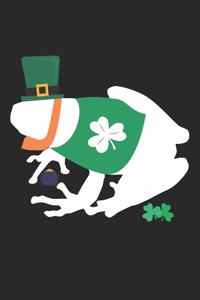 St. Patrick's Day Notebook - St. Patrick's Day Gift for Animal Lover - St. Patrick's Day Frog Journal - Frog Diary