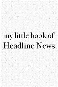 My Little Book of Headline News