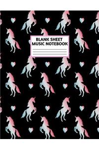 Blank Sheet Music Notebook