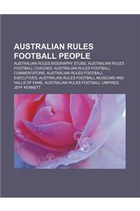 Australian Rules Football People