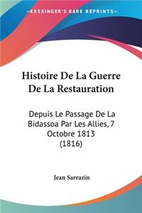 Histoire De La Guerre De La Restauration: Depuis Le Passage De La Bidassoa Par Les Allies, 7 Octobre 1813 (1816)