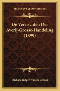 De Vereischten Der Averij-Grosse-Handeling (1899)