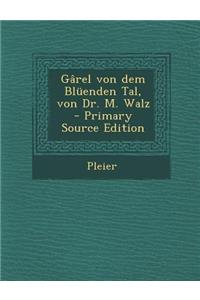 Garel Von Dem Bluenden Tal, Von Dr. M. Walz - Primary Source Edition