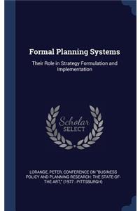 Formal Planning Systems