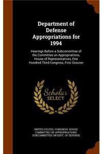 Department of Defense Appropriations for 1994