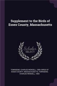 Supplement to the Birds of Essex County, Massachusetts