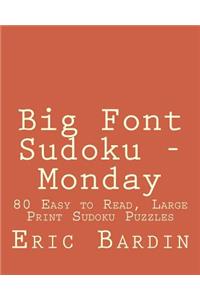 Big Font Sudoku - Monday