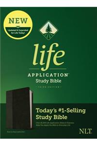 NLT Life Application Study Bible, Third Edition (Leatherlike, Black/Onyx)