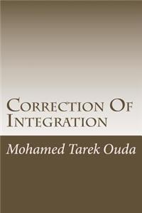 Correction Of Integration