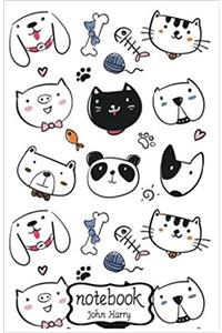 Notebook Journal Dot-grid, Graph, Lined, Blank No Lined Cat and Dog Cute: Small Pocket Notebook Journal Diary, (Blank Notebook Journal)