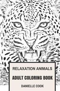 Relaxation Animals Adult Coloring Book