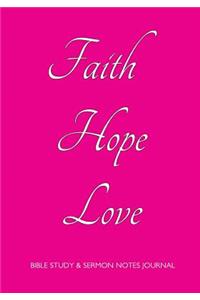 Bible Study and Sermon Notes Journal