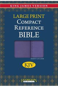 Compact Reference Bible-KJV-Large Print: King James Version, Lilac Flexisoft with Magnetic Flap Closure, Reference