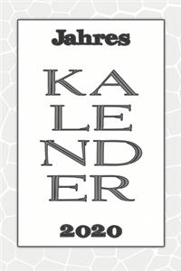 Jahres Kalender 2020