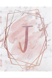 Letter J Lined Journal
