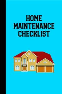 Home Maintenance Checklist