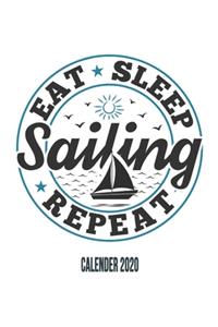 Eat Sleep Sailing Repeat Calender 2020