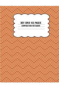 Dot Grid 100 Pages Composition Notebook