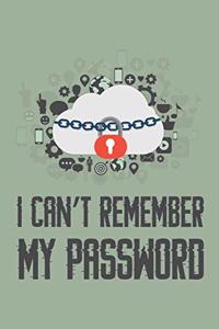 I Can't Remember My Password