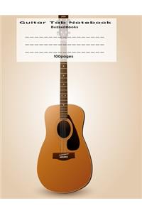 Guitar Tab Music Notebook