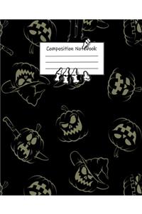 Halloween Abstract Pattern Volume 11 College Ruled Journal