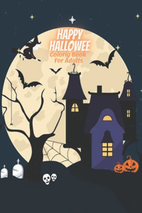 Happy Halloween Coloring Book For Adults