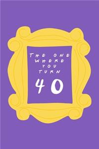 The One Where You Turn 40