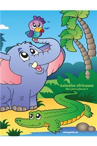 Animales africanos libro para colorear 3