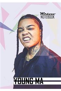 Notebook: Young Ma Notebook Medium College Ruled Notebook 130 Page Lined 7 X 10 in (17.78 X 25.4 CM)