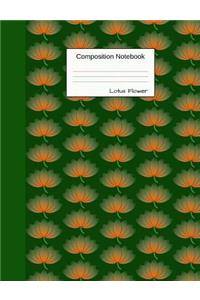 Composition Notebook Lotus Flower