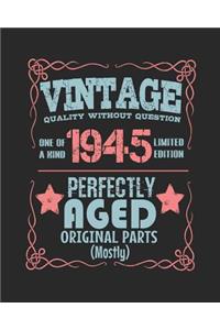 Vintage Quality Without Question One of a Kind 1945 Limited Edition Perfectly Aged Original Parts Mostly