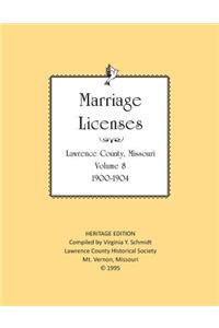 Lawrence County Missouri Marriages 1900-1904