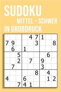 SUDOKU mittel - schwer in Großdruck
