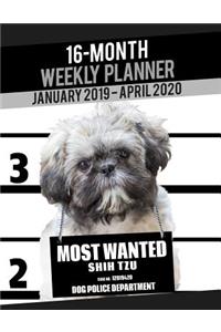 2019-2020 Weekly Planner - Most Wanted Shih Tzu