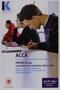 F4 Corporate and Business Law (UK) - Exam Kit