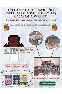 Calendarios de adviento infantiles para jugar (Un calendario navideño especial de adviento con 25 casas de adviento)