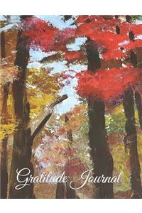 Gratitude Journal - Japanese Maple Tree in the Fall - Painting