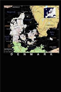 Modern Day Map of Denmark Journal