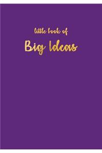 Little Book of Big Ideas, Sketchbook Purple, Sketchbook 200 Pages: Softcover Blank Journal, Diary, Chic and Stylish Notebook, Sketchbook, Personal Diary for School.