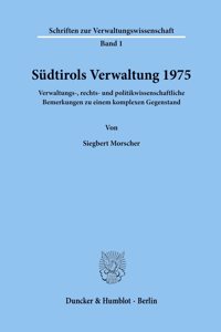 Sudtirols Verwaltung 1975