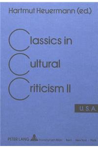 Classics in Cultural Criticism